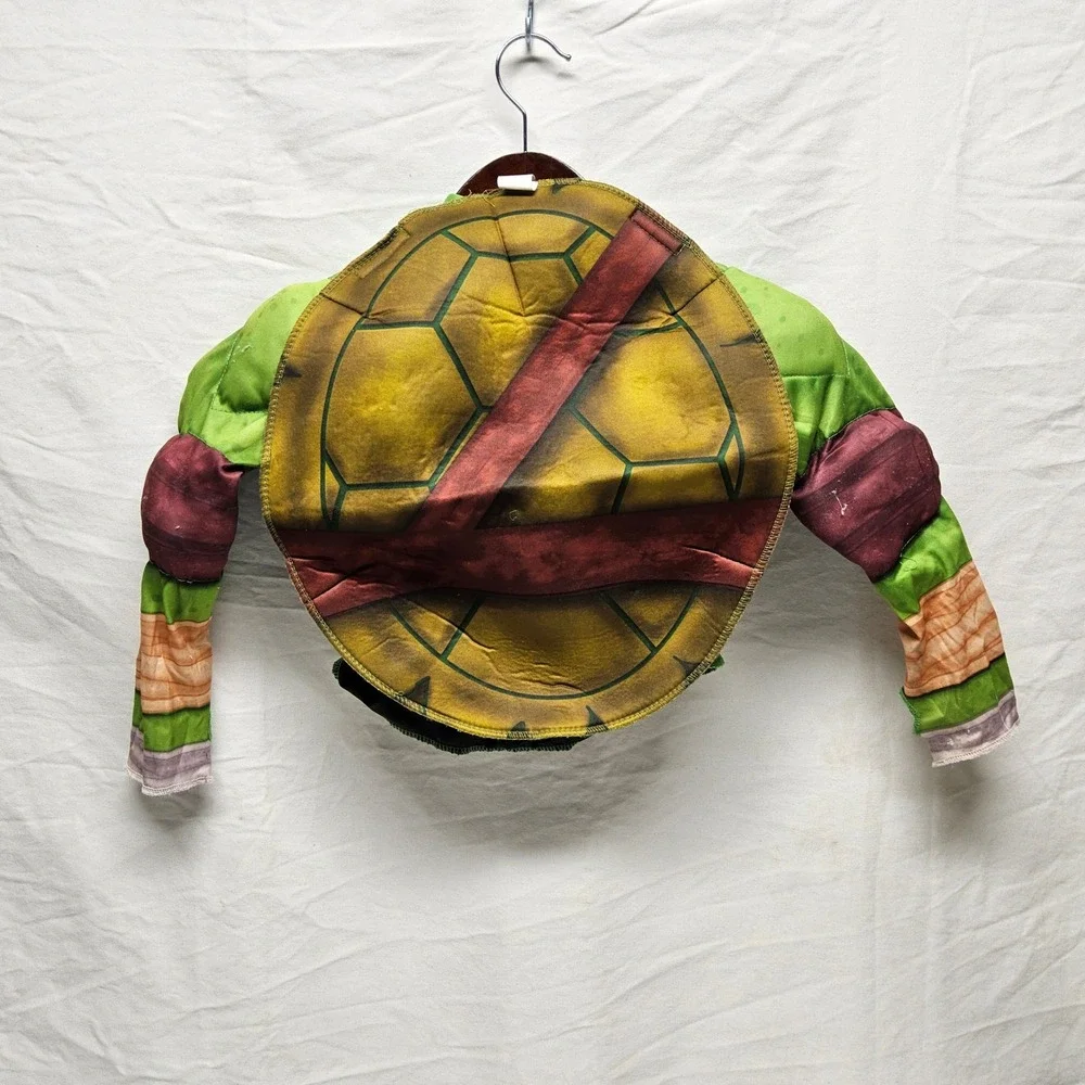 Rubies TMNT Costume Kids Medium Green Ninja Turtles Padded Shell Mask Set